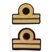 Gradi (paio) per uniforme ordinaria invernale (O.I.) per Secondo ufficiale della Marina Mercantile Gradi (paio) per uniforme ordinaria invernale (O.I.) per Secondo ufficiale della Marina Mercantile